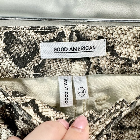 Good American Good Legs Snake-Print Skinny Jeans - Picture 4 of 5